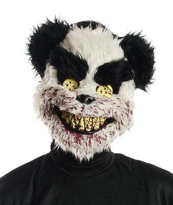 Charles Deady Bear Panda Mask Halloween Horror Fancy Dress - Picture 1 of 1