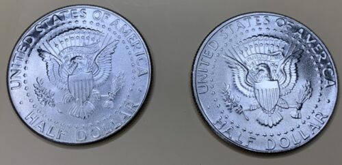 2003 P&D KENNEDY MEZZO DOLLARO (SET DI 2 MONETE) non circolato con COINLIP USMINT ROLL. - Foto 9 di 12