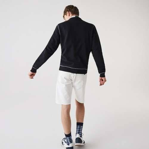 RARE NEW Men's Lacoste 27 CREW NECK Cotton Blend Sweatshirt, NAVY, XX-LARGE,$135 - Picture 4 of 6