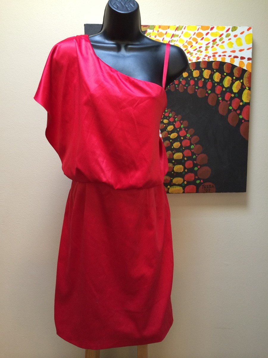 jessica simpson holiday dresses Tango Red Draped Wing Sleeve Party Dress 4 womens jessica simpson weight loss