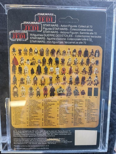 ROTJ Unpunched MOC Palitoy Tri-Logo Yak Face AFA 75 - Picture 5 of 5