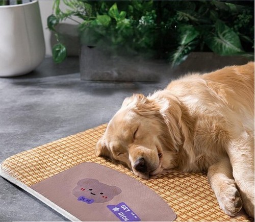 Pet Dog Cooling Mat Ice Silk Self Cooling Pad For Cat Summer Pet Stay Cool - Picture 4 of 13