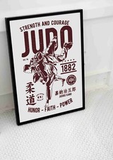JUDO MARTIAL ARTS POSTER PRINT FIGHT CLUB ART A3 A4 SIZE
