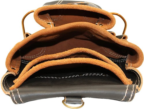 Ten Pocket Top Grain Leather Tool Pouch Carpenter,Construction,Framers,Handyman  - Picture 9 of 10