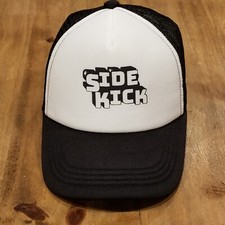 Side Kick Kids Youth Hat Cap Snapback Trucker Buddy Friend Black White