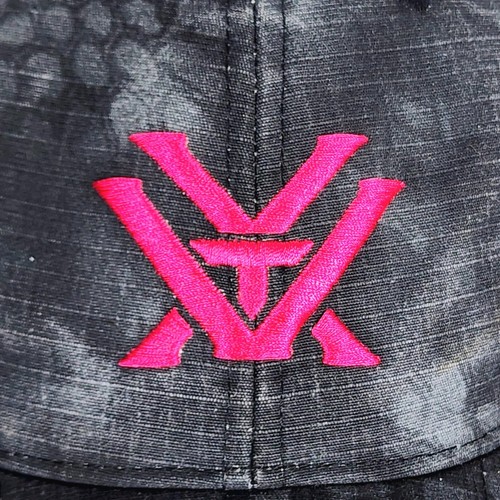Vortex Optics Pink Logo on Black Camo Snapback by Richardson Hat - Slight Wear - Picture 10 of 15