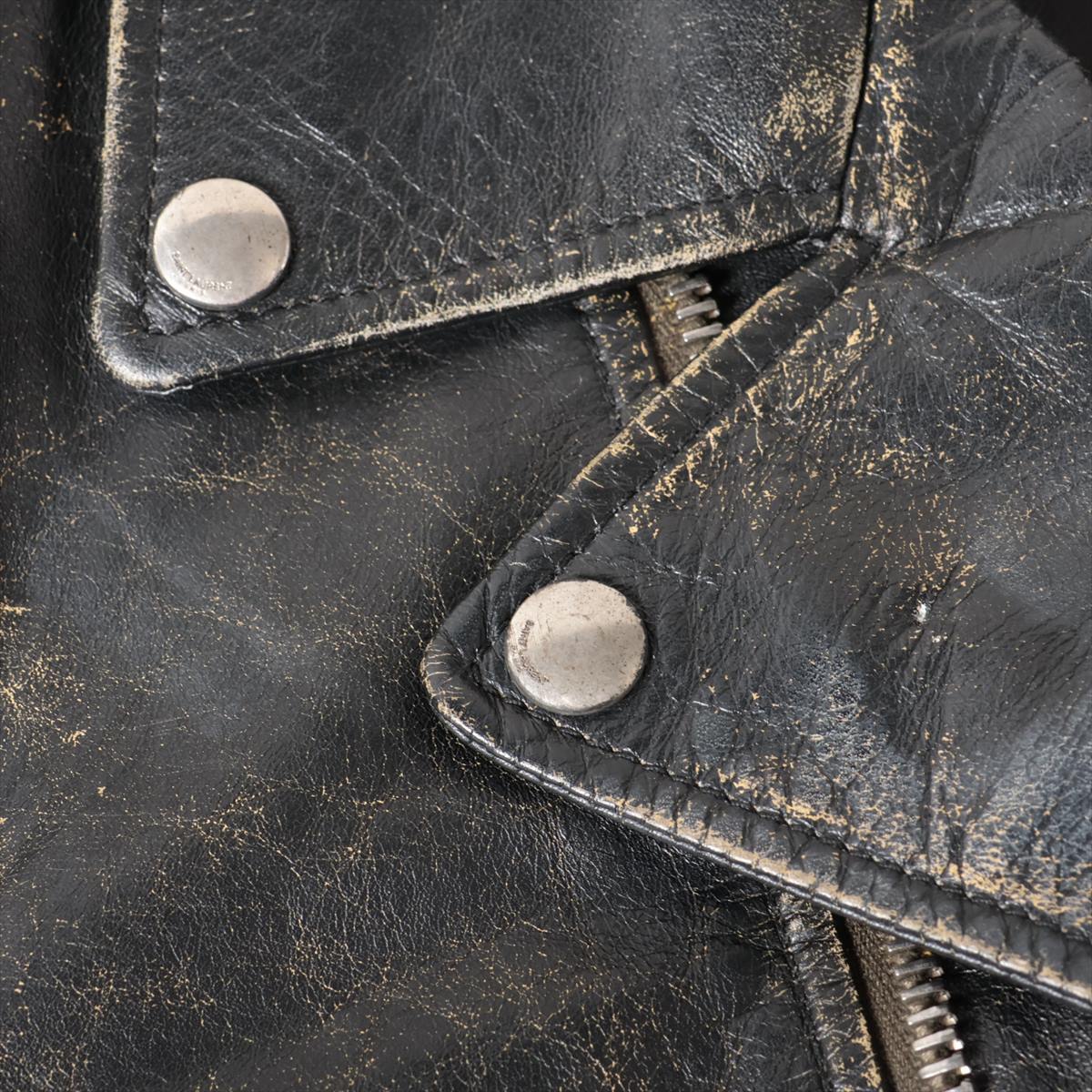 Saint Laurent Paris 16 years Cotton & Peather Leather jacket Saint Laurent Paris 16 years Cotton & Peather Leather jacket