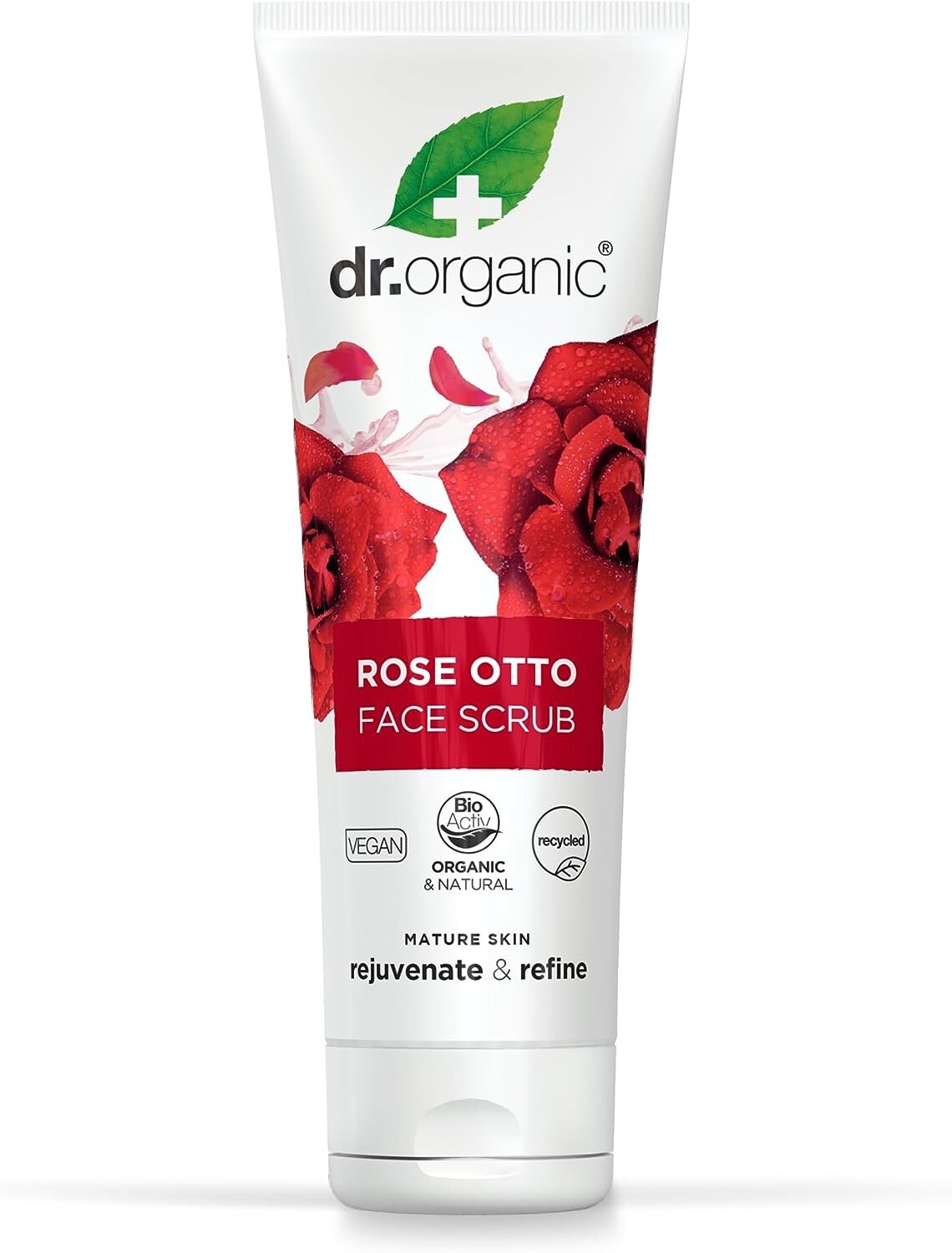 Dr Organic Rose Otto Face Scrub 125Ml - Image 5