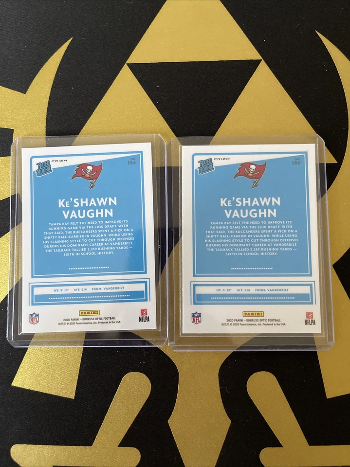 2020 Optic Rated Rookie Ke’Shawn Vaughn Red Hyper/ Silver Prizm RC Bucs - Image 2 of 2