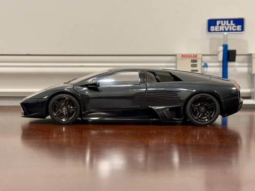 1/18 Lamborghini Murcielago LP640 Dark Gray/Black AUTOart | Very Rare - Picture 4 of 18
