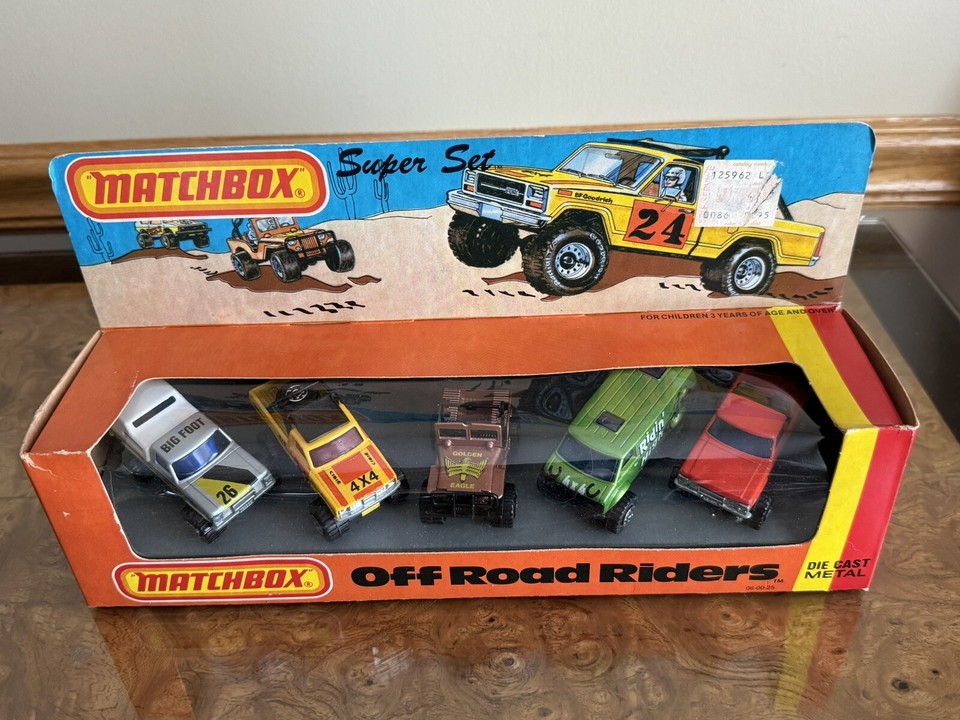 1982 Matchbox Superfast Super Set Off Road Riders Lesney Unopened Jeep ...