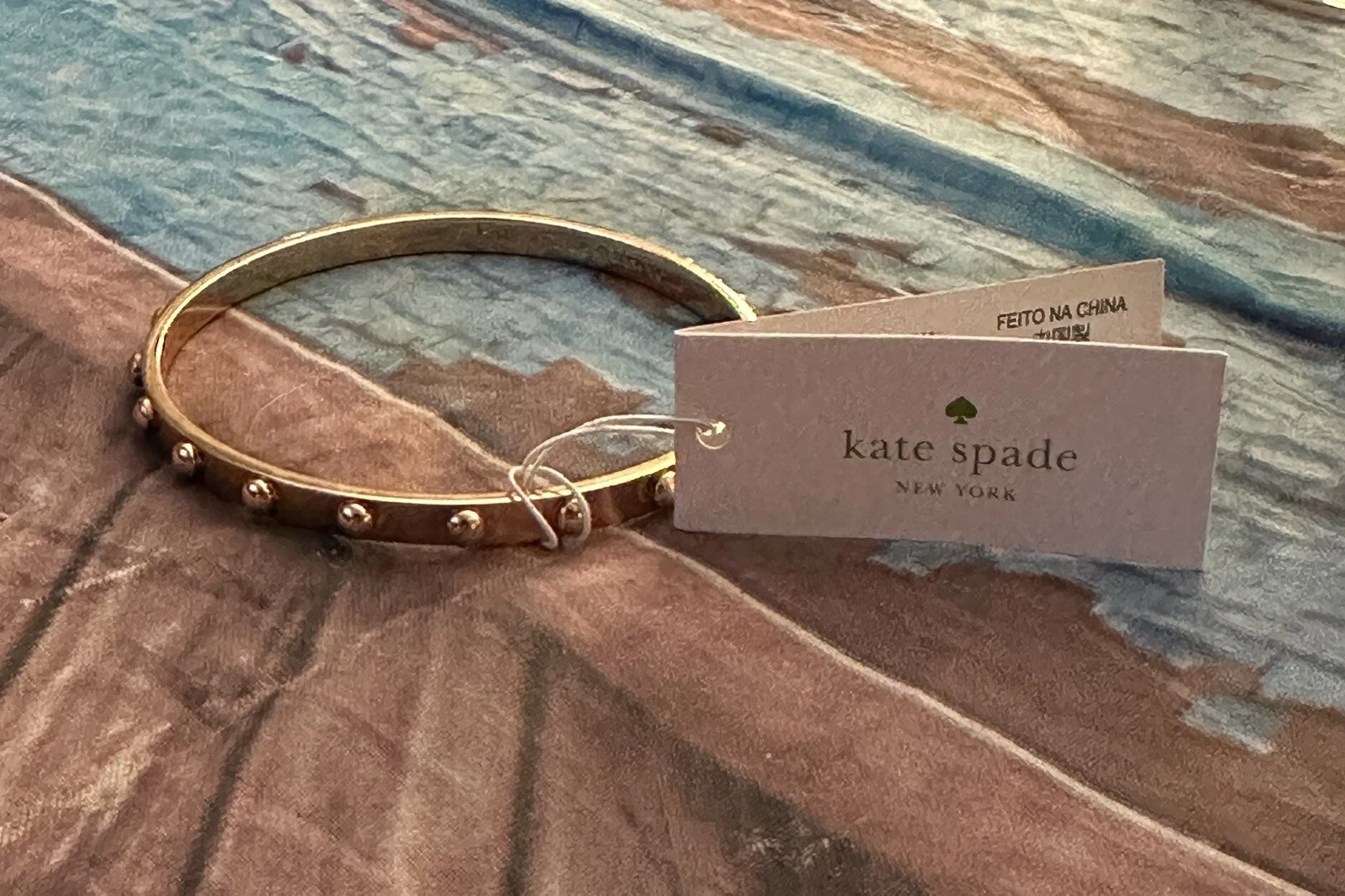 KATE SPADE Bracciale Bracciale Borchie Oro Rosa Oro Rosa Nuovo con Etichette