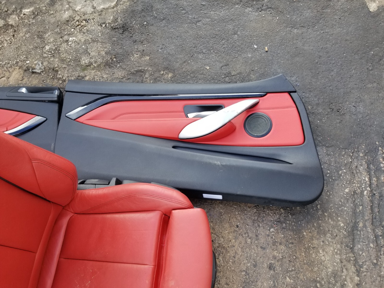 BMW 4 SERIES F32 COUPE COMPLETE M SPORT HEATED RED INTERIOR SEATS SET