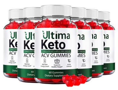 (6 Pack) Ultima Keto ACV Gummies - Advanced Fat-Burning Formula for Weight Loss
