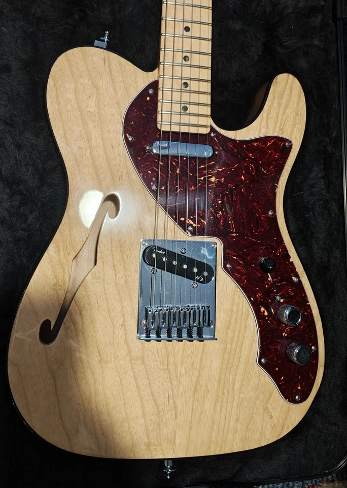 Fender USA Telecaster AM DLX Tele Thin Electric Guitar - Image 3 of 4