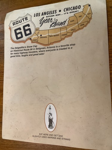 3 Vintage Route 66 Posters AZ Main Street Americas Ghost Road Rare HTF - Picture 6 of 10