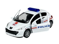 Welly Peugeot 207 Police 1:34 Die Cast Metal Model Neu Im Kasten 42370