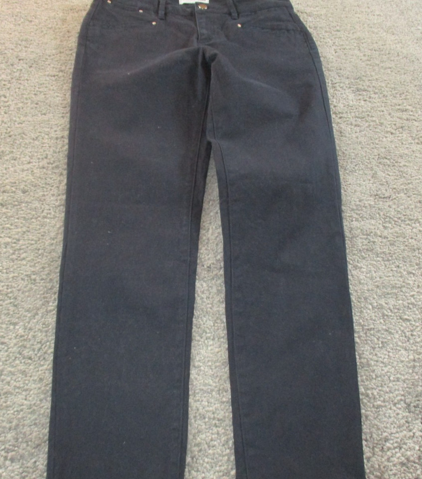 Country Road Pants/Trousers 8 L25 Cotton Blue Stretch Mid Rise Chinos