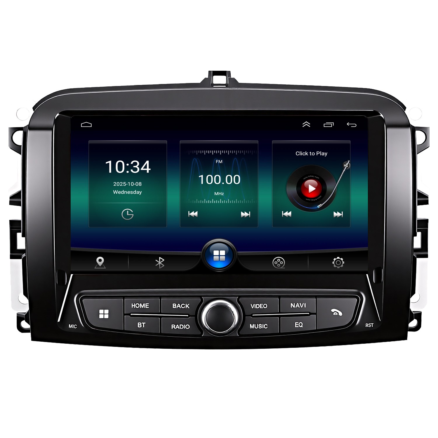 For Fiat 500L 2013-2019 Bluetooth Car Stereo Sat Nav GPS Android CarPlay 64GB