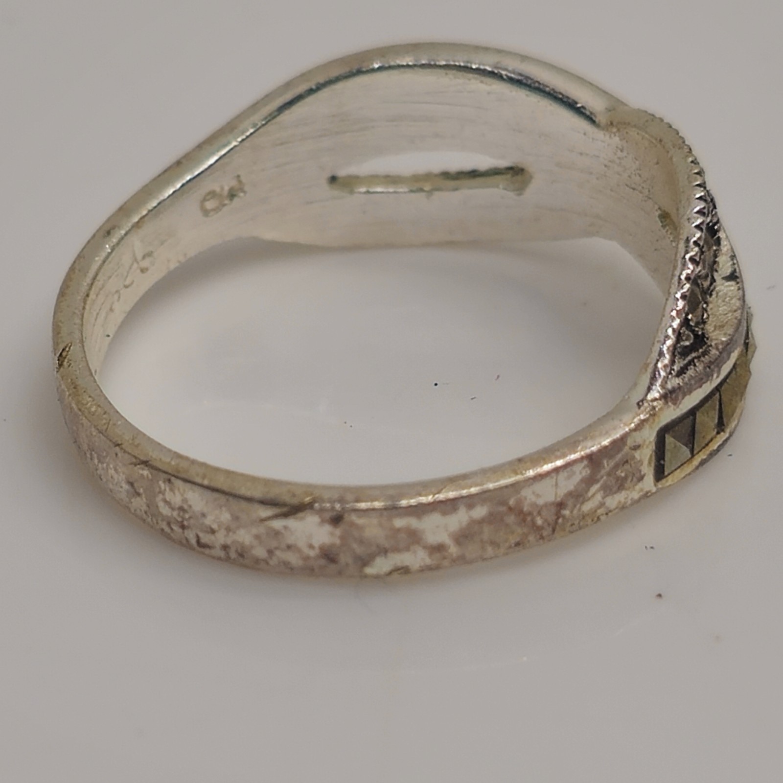 Sterling Silver 925 Infinity Loop Crossover Ring … - image 3