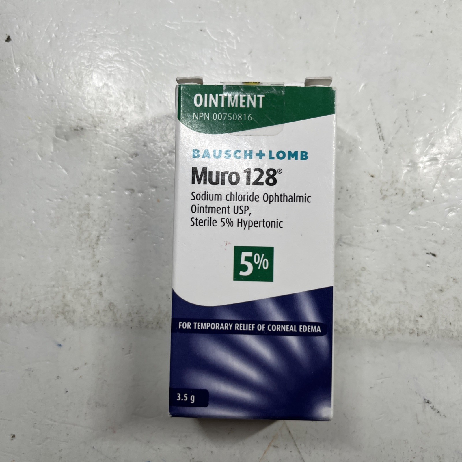 Bausch and Lomb Muro 128 - 5% Ointment, 0.12 Ounce / 3.5g EA. - EXP 06/2026
