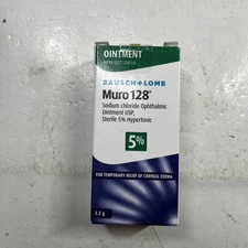 Bausch and Lomb Muro 128 - 5% Ointment, 0.12 Ounce / 3.5g EA. - EXP 02/2026