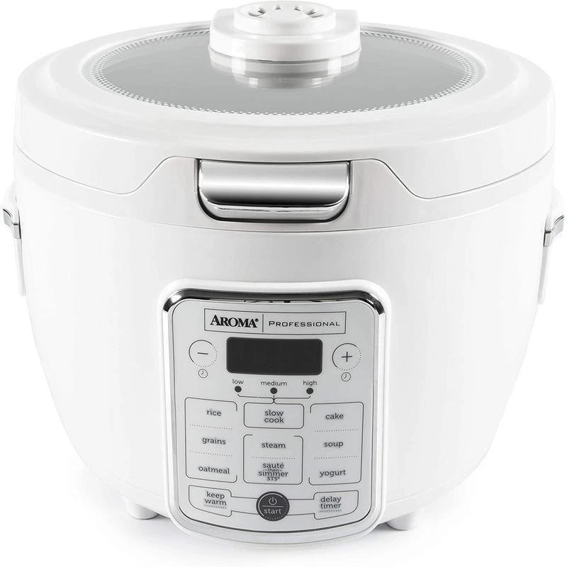 20-Cup Digital Rice Grain Cooker Sauté Simmer Slow Cook Steamer Oatmeal Yogurt