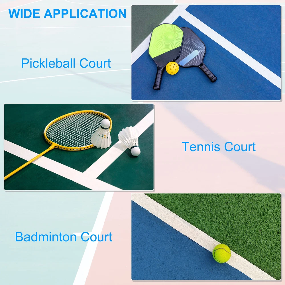 Pickleball Ball Court Marking Tape 302ft, 2Pcs Marking Edge Guard Tape, Brown
