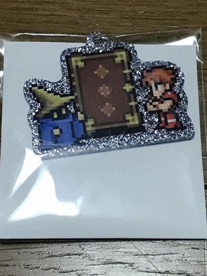 FF Pixel Remaster Bookstore Collaboration Acrylic Keychain FF1 Warrior & Black