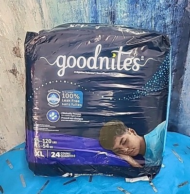 Goodnites Boys Nighttime Bedwetting Underwear XL 95-120 lb 21 ct