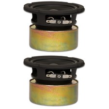 2 Goldwood Sound GW-4028/S Shielded 4" Woofers 70 Watt each 8ohm Speakers