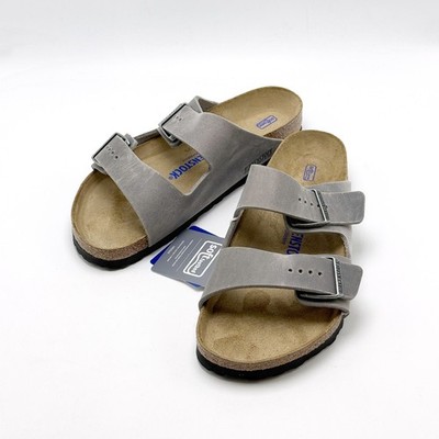 NEW* Unisex BIRKENSTOCK Arizona Soft Footbed Leather Sandal IRON
