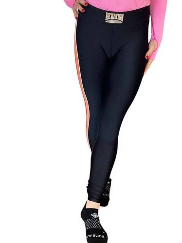 PE NATION LEGGINGS schwarz orange Racing Streifen Yoga Trainingshose Damen SMALL - Bild 5 von 14