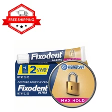 Ultra Max Hold Denture Adhesive, 2.2 Ounce (Pack of 2)