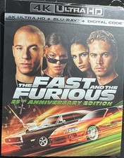 The Fast And The Furious 25th Anniversary 4K ULTRA HD/BLU-RAY/DIG SLIPCOVER