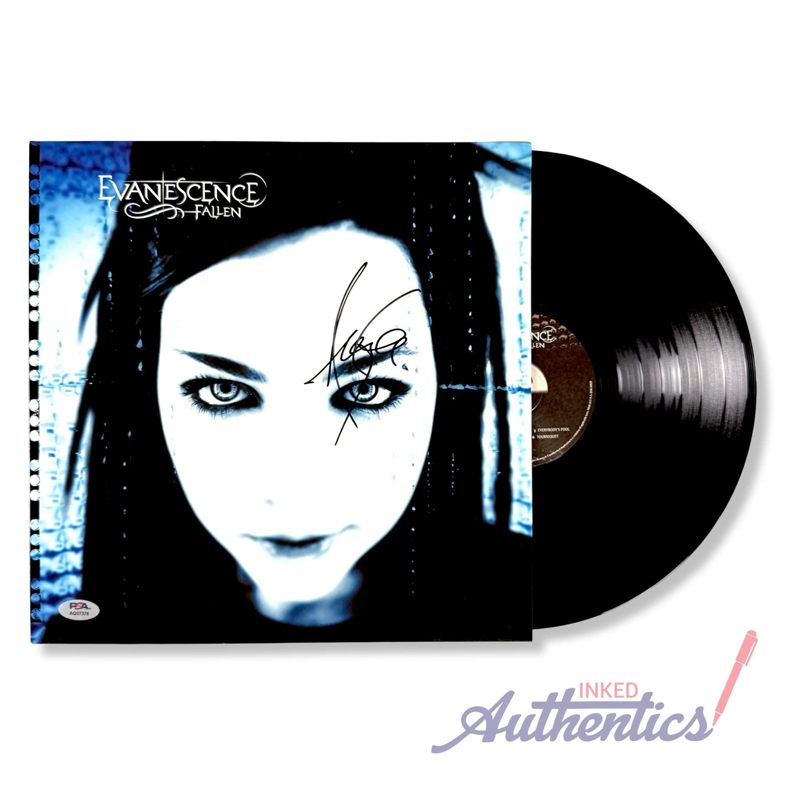 Amy Lee Signed Autographed Vinyl LP “Fallen” Evanescence PSA/DNA Authenticated