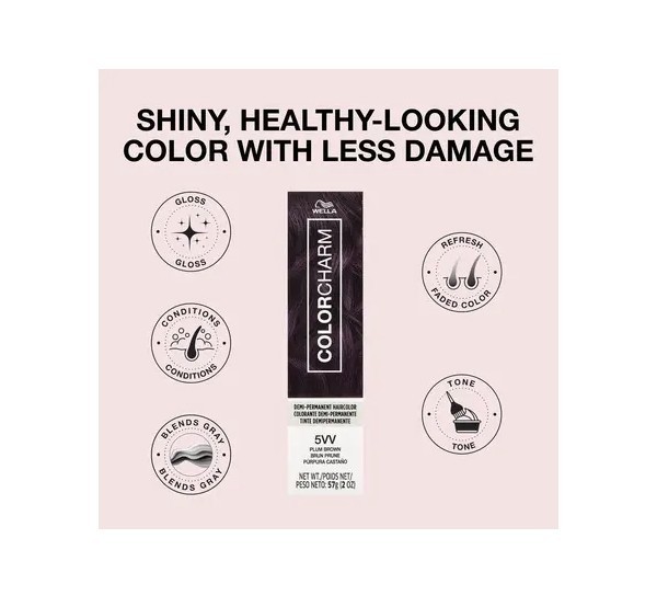 [ 3 Pack] Wella ColorCharm Demi-Permanent Hair Color Cream [Choose Your Shade]