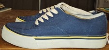 Hush Puppies vintage Boat shoes canvas sneakers tennis 9.5 Women 8M COOL