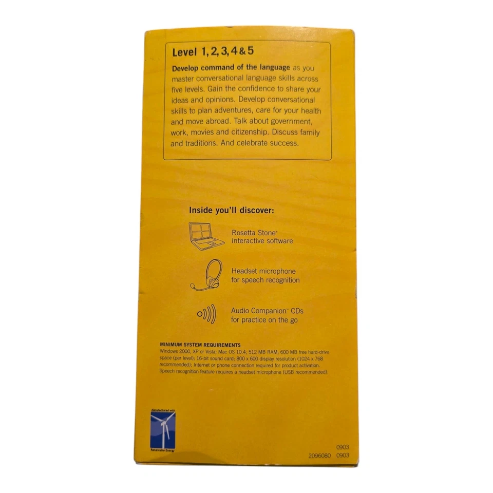 Rosetta Stone Spanish Volumes 1-5 No Headset Everything Else Included Learn Fun  - Image 2 of 4
