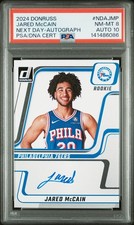 2024 PANINI DONRUSS NEXT DAY AUTO #NDAJMP JARED MCCAIN PSA 8 AUTO 10
