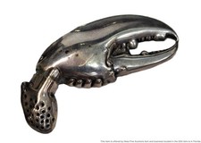 Vintage Designer Signed 830 Silver Lobster Crab Claw Salt Pepper Shaker