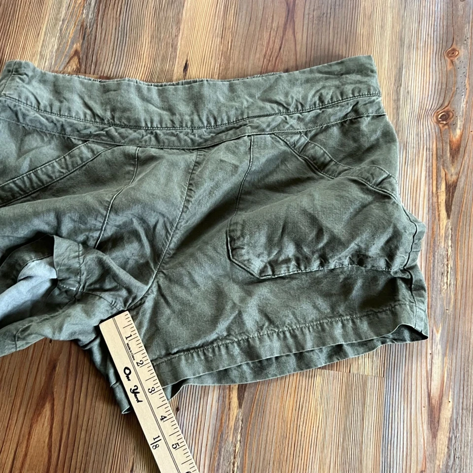 Pantalones Cortos Carve Designs 6 Verde Gorpcore Exterior Utilidad Pull-On Espalda Elástica Foto 2 de 4