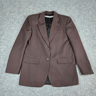 Alexander Wang Womens Brown Sample Tailored Office Professional Blazer