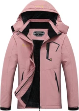 Women'S Waterproof Ski Jacket Warm Winter Snow Coat Mountain Windbreaker Hooded