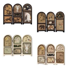 Paravento pieghevole, piccolo divisorio da tavolo, artigianale, 30x22 cm, regalo