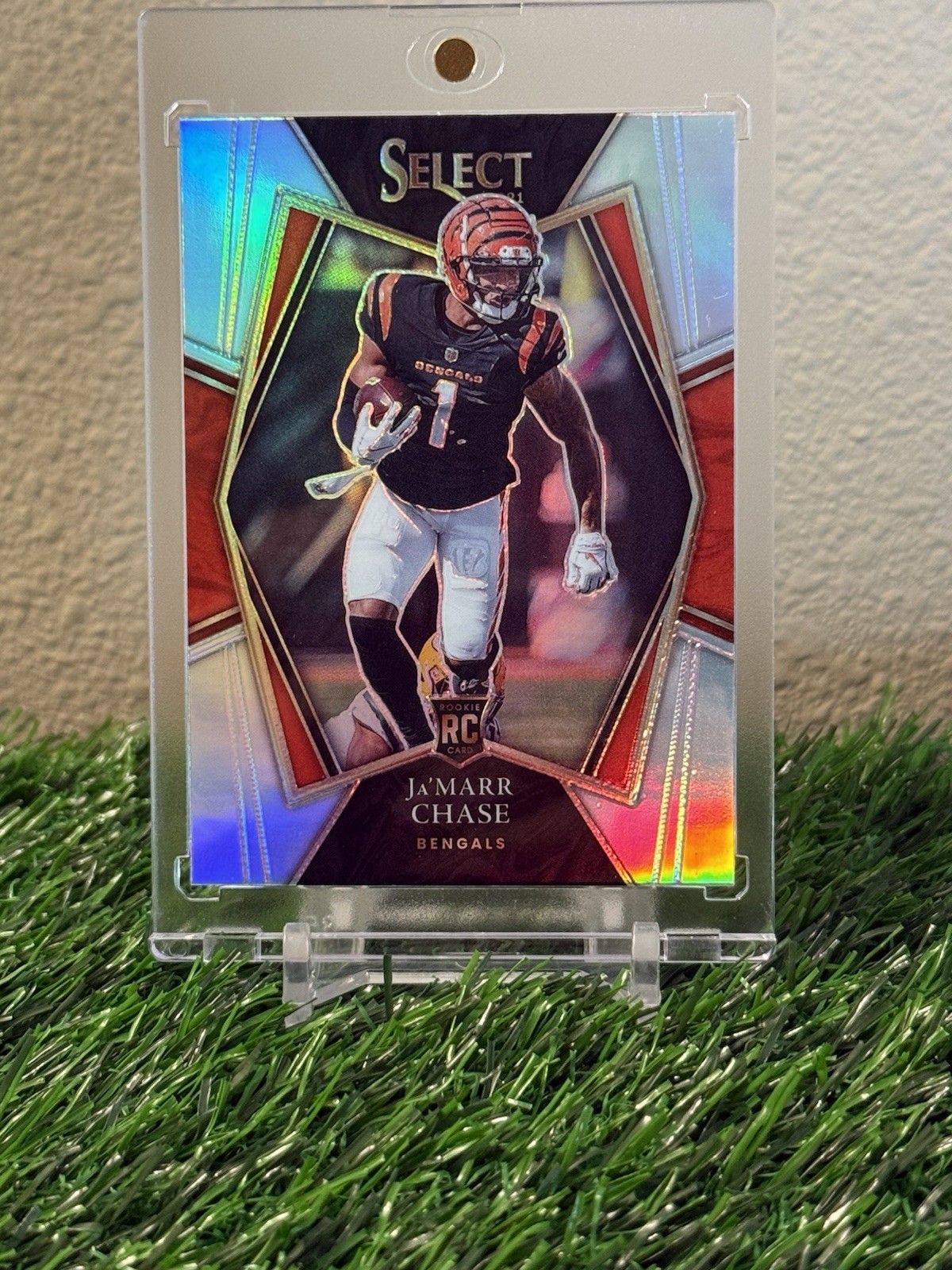 2021 Panini Select JaMarr Chase Premier Level Silver Prizm Bengals Rookie RC