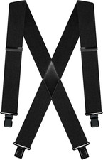 Camo Suspenders for Men - Heavy Duty Clips - Hunting Work Braces