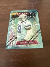 1995 Topps Finest Erik Williams Football Card Dallas Cowboys