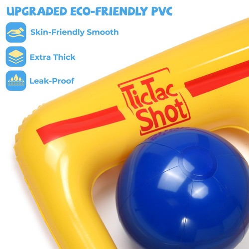 Set Giochi Giocattoli Piscina - Tic-Tac-Toe Giocattolo Piscina Gonfiabile con 10 Palline - per Adul... - Foto 2 di 9