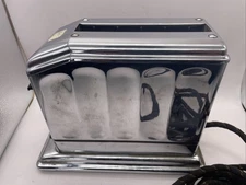 Vintage Toastmaster Toaster 1A3 Single Slice USA Waters-Genter Art Deco Works!